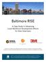 Baltimore RISE. A Case Study in Advancing Local Workforce Development Efforts for New Americans