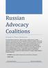 Russian Advocacy Coalitions