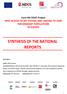 SYNTHESIS OF THE NATIONAL REPORTS