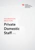 INFORMATION BROCHURE Private Domestic Staff (PDS)