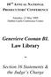 Law Library. Genevieve Coonan BL. Section 16 Statements & the Judge s Charge 10 TH ANNUAL NATIONAL PROSECUTORS CONFERENCE