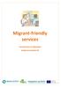 Migrant-friendly services. Introduction to Migration Guidance booklet #5