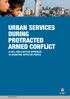 URBAN SERVICES DURING PROTRACTED ARMED CONFLICT A CALL FOR A BETTER APPROACH TO ASSISTING AFFECTED PEOPLE