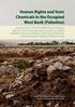 Human Rights and Toxic Chemicals in the Occupied West Bank (Palestine)