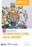 Magistrates Court Mock Trial Competition STUDENT ROLE GUIDE: LEGAL ADVISER. Organised in partnership with. Sponsored by