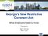 Georgia s New Restrictive Covenant Act: