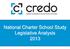National Charter School Study Legislative Analysis 2013