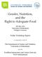 Gender, Nutrition, and the Right to Adequate Food