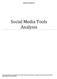 Social Media Tools Analysis
