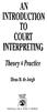 AN INTRODUCTION TO COURT INTERPRETING