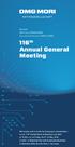 116 th Annual General Meeting