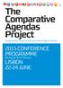 The Comparative Agendas Project Studying the changing issue priorities of governments