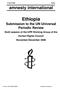 Ethiopia Submission to the UN Universal Periodic Review