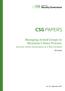 CSG PAPERS. Managing Armed Groups in Myanmar s Peace Process: Security Sector Governance as a Way Forward. DB Subedi