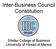 Inter-Business Council Constitution. Shidler College of Business University of Hawaii at Manoa