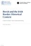 Brexit and the Irish Border: Historical Context