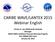 CARIBE WAVE/LANTEX 2015 Webinar English
