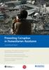 Preventing Corruption in Humanitarian Assistance
