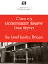 Chancery Modernisation Review: Final Report. by Lord Justice Briggs