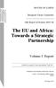 The EU and Africa: Towards a Strategic Partnership