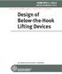 Design of Below-the-Hook Lifting Devices