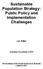 Sustainable Population Strategy: Public Policy and Implementation Challenges