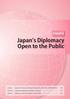 Chapter 4 Japan s Diplomacy Open to the Public