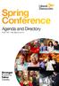 Spring Conference. Agenda and Directory. York 7th 9th March 2014
