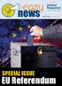 May 2016 April / 2015 Special Issue SPECIAL ISSUE. EU Referendum