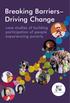 Breaking Barriers Driving Change. case studies of building participation of people experiencing poverty