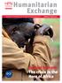 Humanitarian HPN. Special feature The crisis in the Horn of Africa. Humanitarian Exchange
