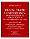 CLASS, STATE AND IDEOLOGY: AN INTRODUCTION TO SOCIAL SCIENCE IN THE MARXIST TRADITION