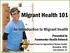 Migrant Health 101. An Introduction to Migrant Health. Presented by Farmworker Health Network