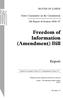 Freedom of Information (Amendment) Bill