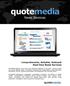 quotemedia News Services Comprehensive, Reliable, Relevant Real-time News Services
