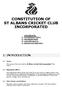 CONSTITUTION OF ST ALBANS CRICKET CLUB INCORPORATED