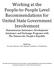 Working at the People-to-People Level Recommendations for United State Government Involvement
