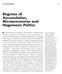 Regimes of Accumulation, Microeconomies and Hegemonic Politics