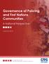 Governance of Policing and First Nations Communities