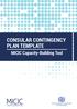 CONSULAR CONTINGENCY PLAN TEMPLATE. MICIC Capacity-Building Tool