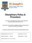 Disciplinary Policy & Procedure