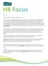 July Hello and welcome to this month s edition of HR Focus
