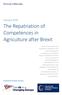 The Repatriation of Competences in Agriculture after Brexit