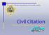 Florida Department of Juvenile Justice. Civil Citation. Part of the Community, Part of the Solution