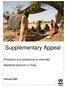 Supplementary Appeal. Protection and assistance to internally. displaced persons in Chad