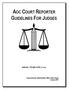 AOC COURT REPORTER GUIDELINES FOR JUDGES