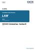 LAW. H415/01 Criminal law - Section B A LEVEL. Candidate Style Answers. H415 For first teaching in