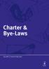 Charter & Bye-Laws July 2007 Charter & Bye-Laws
