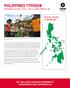 philippines typhoon EMERGENCY UPDATE, FEB. 8, 2014 THREE MONTHS ON