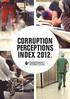 CORRUPTION PERCEPTIONS INDEX 2012.